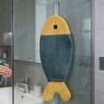thumbnail image 4 of weibbin Cute Fish Shaped Hand Towel Super Absorbent Soft Thickened Hanging Hand Cloth for Kitchen Bathroom Laundry and Daily Home Use, 4 of 6