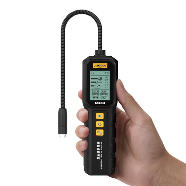 Probador de líquido de frenos AUTOOL AS501 con pantalla digital de 1,8"