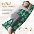 thumbnail image 5 of Disketp Christmas Trees Print Body Pillow Cover - Super Soft 20x54 Body Pillow Case,Long Side Hidden Zipper, 5 of 8