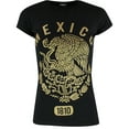 thumbnail image 2 of ShirtBANC Mexico Established 1810 Shirt Gold Mexican Eagle Print Womens Shirt, 2 of 3