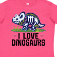 thumbnail image 4 of Inktastic Girl Dinosaur I Love Dinosaurs Girls Toddler T-Shirt, 4 of 5
