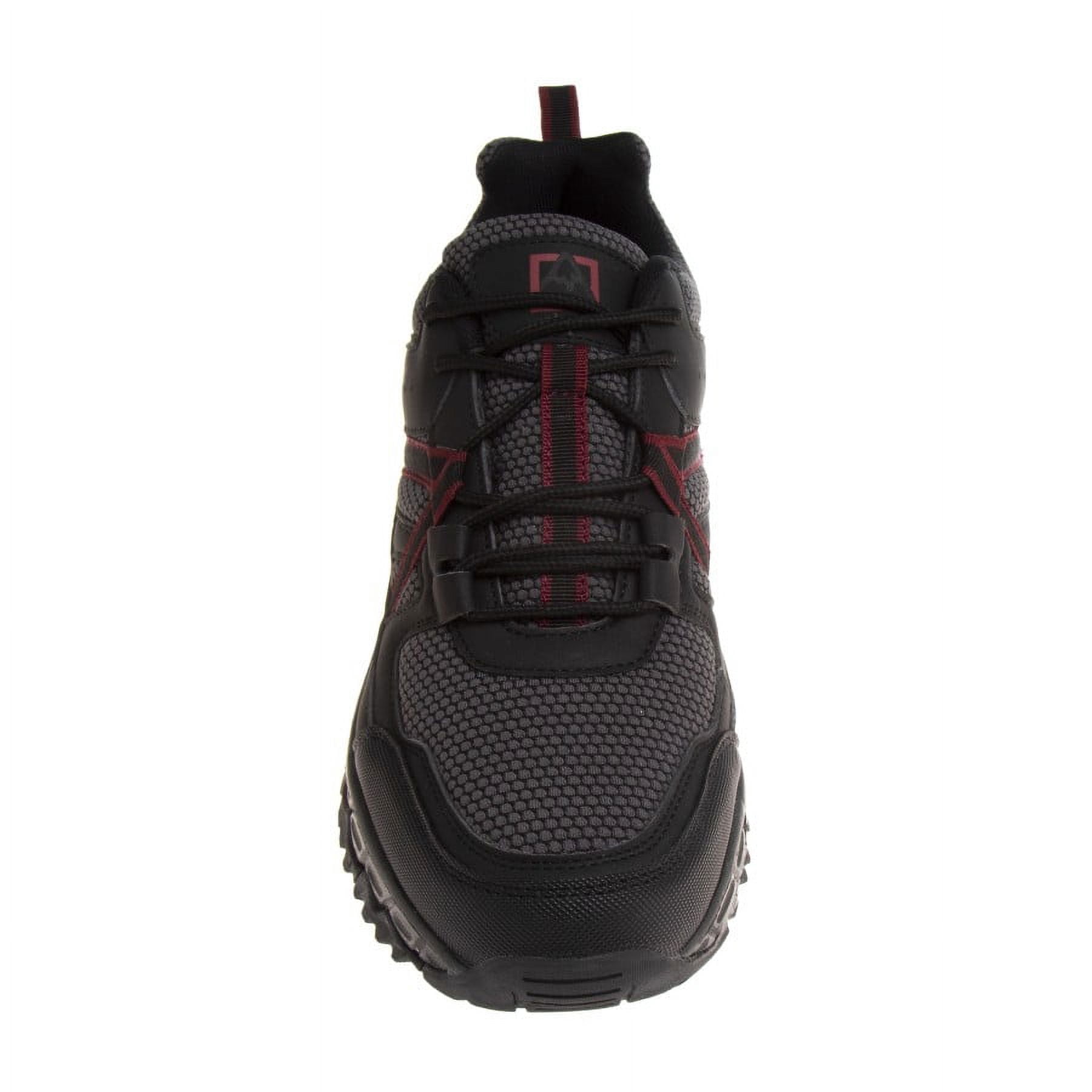 Avalanche Men Hiking Shoes - Black Red, Size: 10.5