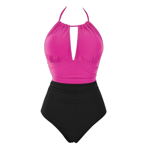 B2prity Women's Slimming One Piece Swimsuits Tummy Control Bathing Suit
