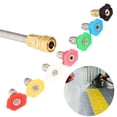 thumbnail image 3 of Hyasfey 1 Set Pressure Washer Tips with Nozzle Holder Pressure Washer Nozzle Quick Change 1/4 Inch Quick Connect 4000 PSI Over Spray Nozzle High Power Washer Nozzle Tip, 3 of 7