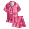 thumbnail image 5 of Ensemble de Pyjama Garçon Imprimé Manches Courtes Boutonné Ensemble de Hauts Pyjamas Classiques Pjs Enfants Garçons Filles Mode, 5 of 5