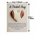 thumbnail image 3 of Pocket with Inspirational Card, Heart-Shaped Sport-Themed Pocket Encouragement Gifts, Gifts for Sports Enthusiasts Friends (Rugby), 3 of 3