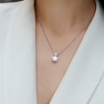 thumbnail image 2 of 3ct/S925 Silver Moissanite Pendant/Gentlemen & Ladies/Elegant Fashion/Party/Engagement/Wedding/Anniversary/Gift for Man & Woman/Wedding Anniversary/GRA Certificate/18K Platinum Plated/Holiday Gift, 2 of 7