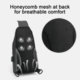 thumbnail image 3 of Bolso bandolera para hombre, bolso bandolera tipo mochila con puerto de carga USB, 3 of 5