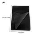 thumbnail image 4 of Seitruly Paquete de 100 A4 Papel de transferencia de grafito No es fácil rasgar Arrugas Patrón claro Línea Integridad Herramientas Papeles de colores pinturas A4negro, 4 of 6