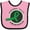 Pink and Black, variant on Inktastic Cerebral Palsy Awareness Green Ribbon Badge Boys or Girls Baby Bib