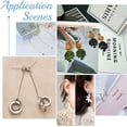 thumbnail image 6 of 200Pcs 2 Colors Ball Post Stud Earring Findings Iron & 304 Stainless Steels Ear Stud with Vertical Loops and 200Pcs Plastic Ear Nuts for DIY Jewelry Earring Making Golden & Stainless Steel Color, 6 of 6