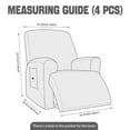 thumbnail image 4 of Fundas para sillones reclinables NORTHERN BROTHERS de 1 plaza con bolsillos, 4 of 6