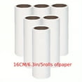 thumbnail image 1 of 5 Pieces Of White Portable Wool Sticky Roller Pet Clothing Depilator Paper Roll  Diagonal Depilator Core  Lint Remover  Carpet Pile Roller  Clothing Fluff Remover  Fluff Roller Refill, 1 of 7