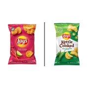 Lay's Chile Limon Potato Chips 7.75 oz & Lay's Kettle Cooked Jalapeno Potato Chips 8 oz