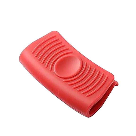 Silicone Hot Handle Holder Cover Cast Iron Handle Cover Silicone Pot Holders Heat Resistant Assist Pan Handle Sleeve Non- Pot Handle Covers for Cast Iron Skillet Metal Pan Dishwasher Safe Red(A)