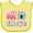 Banana and Yellow, variant on Inktastic 2nd Birthday Cute Pink Train Girls Baby Bib