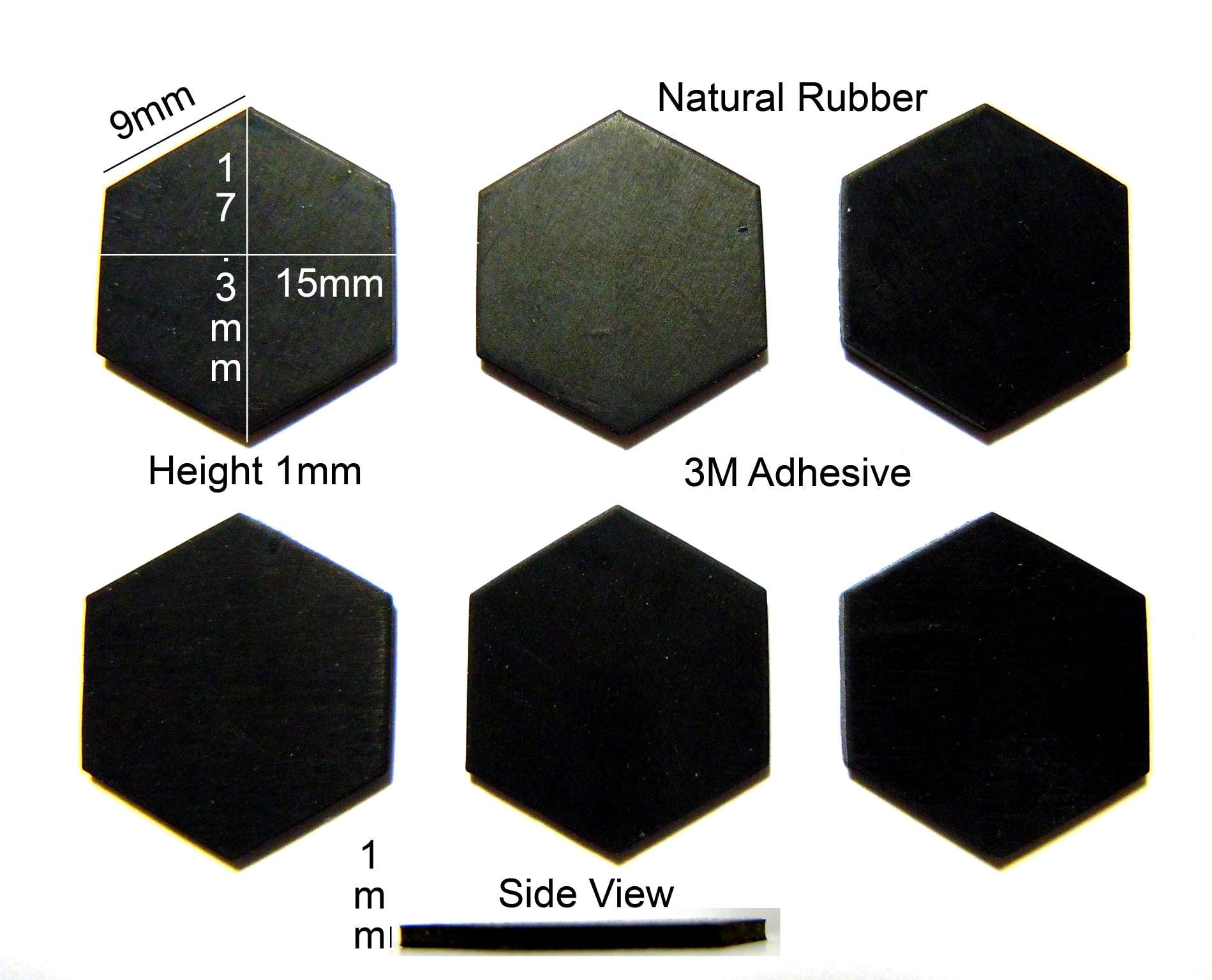 VATH Self Adhesive Rubber Feet 17.3mm(L) x 15mm(W) x 1mm(H) 6pcs [RB184 ...