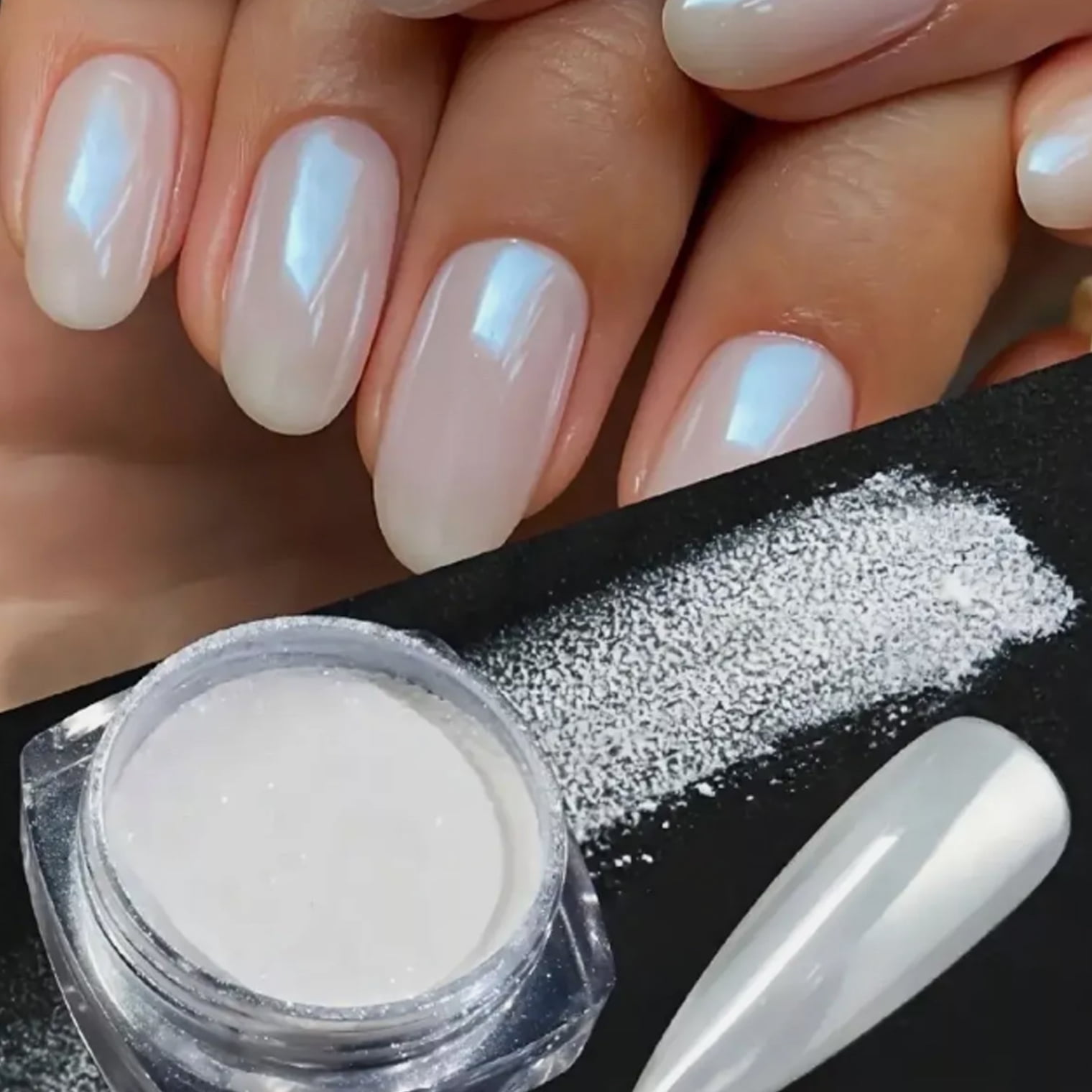 Holografischer Nagelglitter-Staub – Regenbogen-Effekt, 0,5 G – Für Maniküre & Nagelkunst