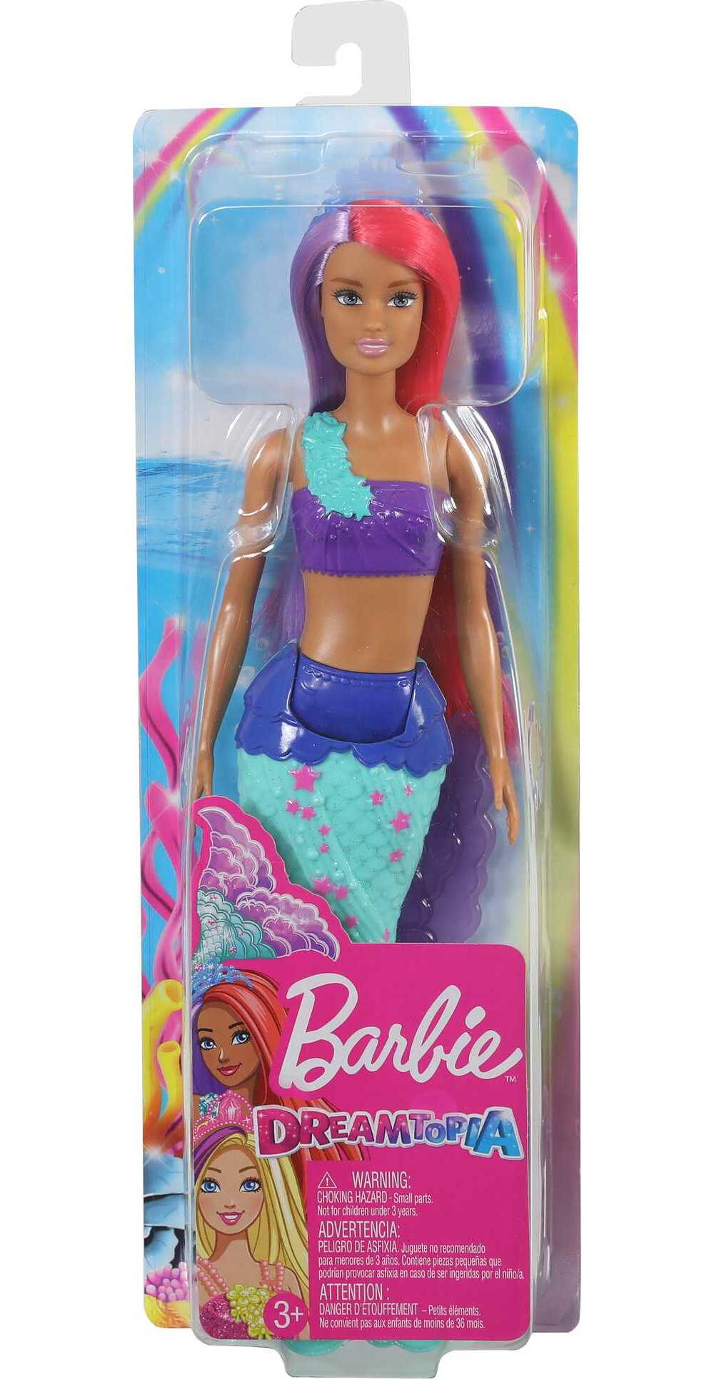 Barbie Dreamtopia Mermaid Doll, 12-inch, Pink and Purple Hair - image 6 of 6