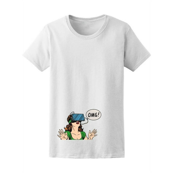 Virtual Reality Girl Omg Tee Women's -Image by Shutterstock