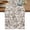 Brown, variant on Blue Floral Table Runner 36 Inches, Short Dining Table Runners Dresser Scarves, Farmhouse Vintage Flower Leaf Botanical Kitchen Coffee Tablerunner for Tabletop Party Birthday Holiday Wedding 13"x36"