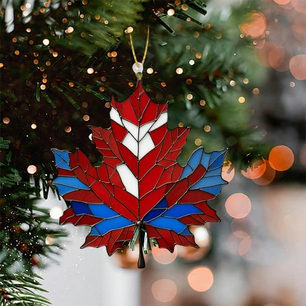 Maple Leaf Shaped Wall Decoration Wall Hanging Door Hanging Festive Decorations