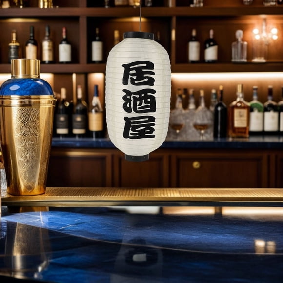 CRAFTHROU 4Ud Linternas Japonesas Resistentes Para Decorar Hogar Restaurante Con Material Fuerte Y Tradicional