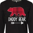 thumbnail image 4 of Inktastic Plaid Daddy Bear with Arrow Long Sleeve T-Shirt, 4 of 5