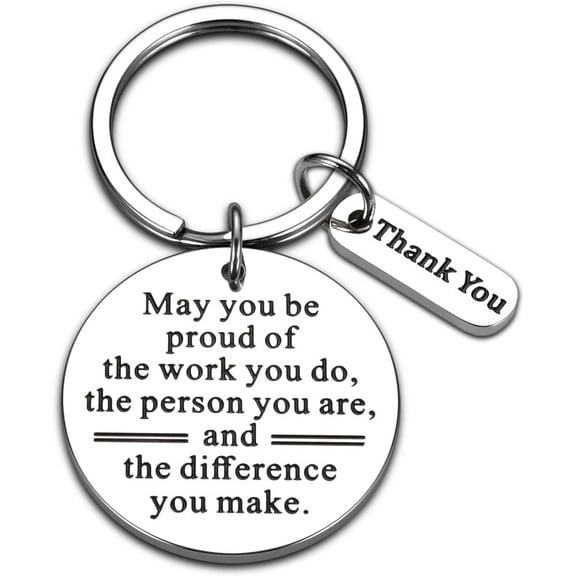 Employee Appreciation Gifts,Coworker Leaving Gifts for Women Thank You Gifts Inspirational Keychain for Men Colleague Team Appreciation Present from Boss Leaving Retirement May You Be Proud of