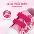 thumbnail image 3 of EUXTERPA Girls Pink Shoes Kids Casual Walking Sneakers with Hook and Loop Toddler Size 7, 3 of 5