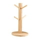 thumbnail image 1 of Soporte para tazas de madera, estado de almacenamiento de tazas de café en ma de árbol, gancho con seis ganchos., 1 of 12