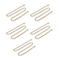thumbnail image 3 of 5 cadenas de aluminio de 39,4 pulgadas, elegante, exquisito brillo, duradera, multiusos, cadena artesanal de metal para bolsa de joyería, bricolaje, oro, 3 of 14