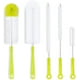 thumbnail image 1 of Juego de cepillos de limpieza de botellas - Limpiador de botellas de mango largo para lavar botellas de cerveza de cuello estrecho, botellas de agua deportivas con cepillo de paja, boquilla de hervid JAMW Sencillez, 1 of 5