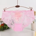 thumbnail image 2 of Aayomet Culottes Grande Taille pour Femmes, String Ouvert, Lingerie, Pyjama (Rose, G), 2 of 4