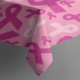 thumbnail image 3 of Pink Breast Cancer Rectangle Tablecloth 60"x84",Waterproof Polyester Rectangle Table Cloth, Wipeable Spillproof Polyester Tablecloth for Dining, Camping, Indoor and Outdoor, 3 of 5