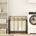 thumbnail image 1 of vidaXL Laundry Sorter with 4 Bags Cream Steel, 1 of 8