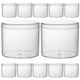 thumbnail image 3 of Frascos de almacenamiento redondos de plástico transparente con tapa, tarros de almacenamiento de miel y cereales reutilizables, 15 Uds., 3 of 6