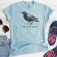 thumbnail image 2 of Bird Is The Word Shirt, Unisex Women's Men's Shirt, Bird Shirt, Animal Shirt, Animal Lover Shirt, Heather Light Blue, Medium, 2 of 6