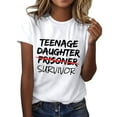 thumbnail image 1 of YDLCAFD T-Shirts pour Femmes Coupe Ample Graphique T-Shirt Décontracté Imprimé Mode Manches Courtes Col Rond Ample, 1 of 5