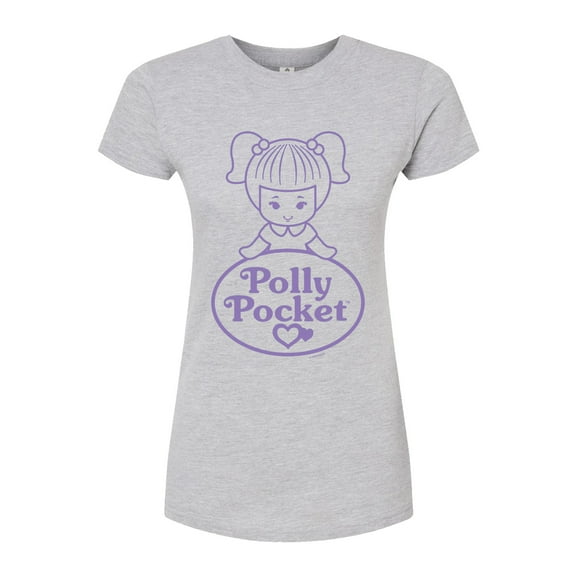 Polly Pocket - Logo And Doll - Junior's Fitted Graphic T-Shirt
