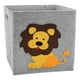 thumbnail image 2 of Canasta de Almacenamiento de Fieltro de Animal Apilable Plegable Rectangular para Habitación de Niños Ropa Libros Armario Organizador Cajas de Almacen León Soledad Contenedor de cesta de almacenamiento, 2 of 9