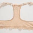 thumbnail image 6 of IFNWSV Push Up Bras for Women Underwire Lace Front Closure Racerback Daily Bra with Light Padding and Full Coverage Support Beige M, 6 of 7