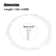 thumbnail image 5 of 1.5m 4.92ft 3mm 0.12" Transparent Universal PMMA Optic Fiber Side Glow Cable for Car, 5 of 6