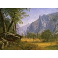 thumbnail image 2 of Bierstadt, Albert 14x11 Black Ornate Wood Framed with Double Matting Museum Art Print Titled - Yosemite Valley, 2 of 4