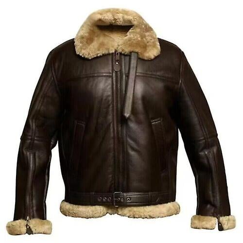 2024 Men's Raf Aviator Real Leather Jacket Coat Bomber B3 Sheep Skin Pilot Flying 100% 2023 Hot 2024 New