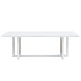 thumbnail image 6 of Furvclv Solid Wood Coffee Table For Living Room, Stylish Imitation Rattan Tea Table, Farmhouse Mini Center Tables For Small Spaces Apartment Furniture, 6 of 9