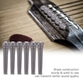 thumbnail image 4 of Pasadores de Puente ANGGREK pasador de guitarra cabeza redonda Plata Negro, 4 of 7