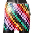 thumbnail image 6 of EDFBUYKRS Female Skirts Sequin Skirt Midi Length Women's Fashion Punk Style Street Style Beaded Holiday Party Skirt, 6 of 9