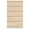 thumbnail image 4 of Signature Design by Ashley Onita 5-Drawer Chest in Natural Brown Wood Finish, Modern Bedroom Storage Dresser, 4 of 9