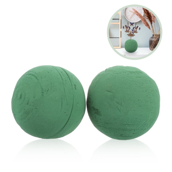 ETEREAUTY Round Flower Blocks for DIY Enthusiasts Green 2Pcs